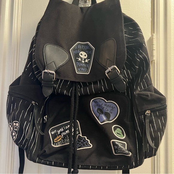 Disney Handbags - Disney Nightmare Before Christmas backpack. Black drawstring closure.